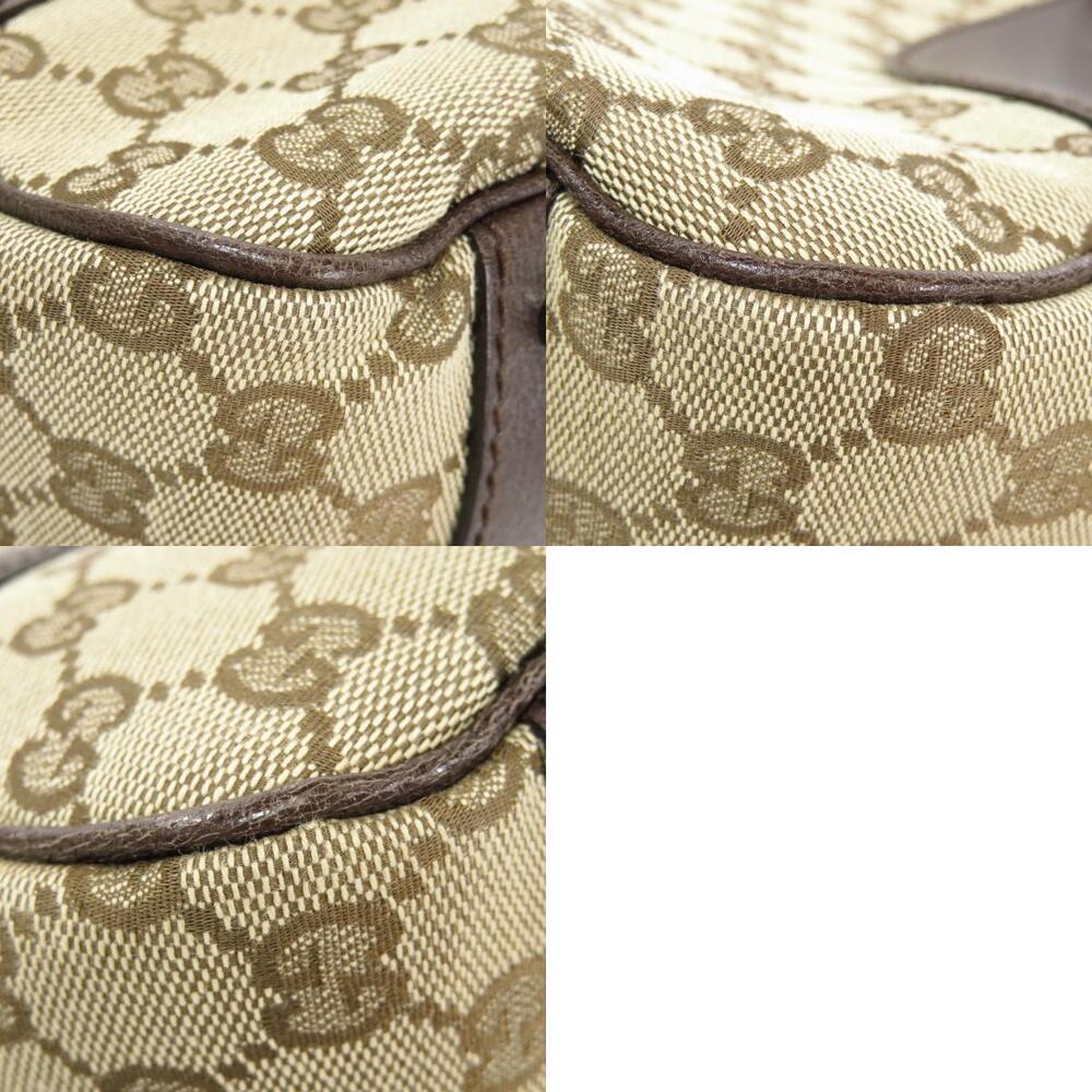 Gucci GG canvas shoulder bag brown leather - Picture 10 of 11